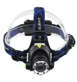 Đèn Pin Đội Đầu Siêu Sáng 1 Bóng Led Chống Nước Có Zoom Xa Gần